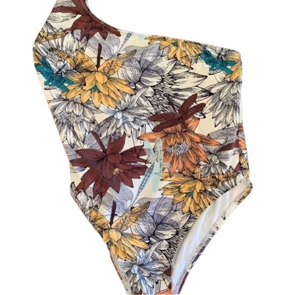 NWT Ris-K Sol One-Piece Bungalow Swimwear Color Lotus Size Large Style #R1101 - Picture 4 of 5